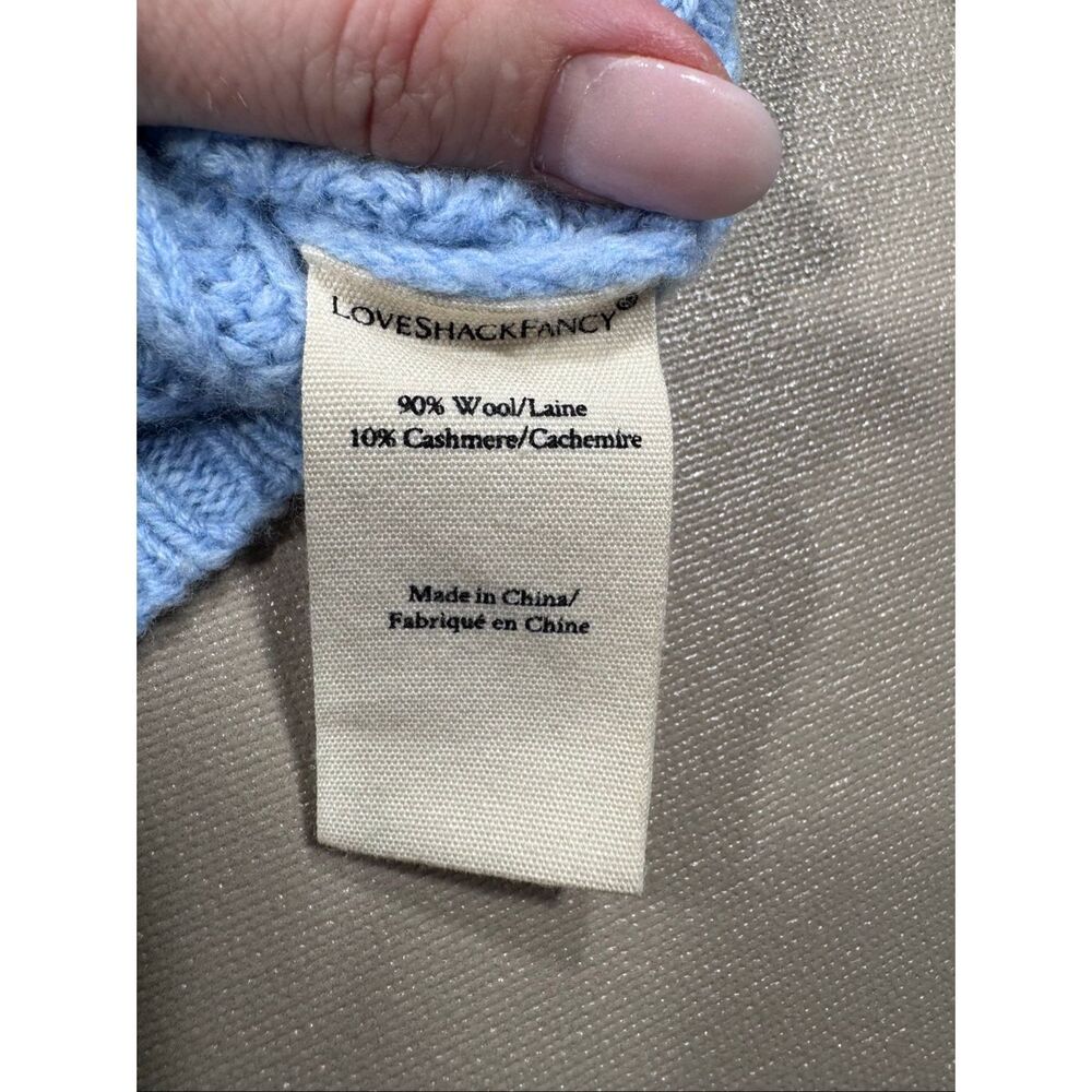 Love Shack Fancy Larsa Cropped Wool/Cashmere Cardigan MSRP;$495 *note - Picture 9 of 14